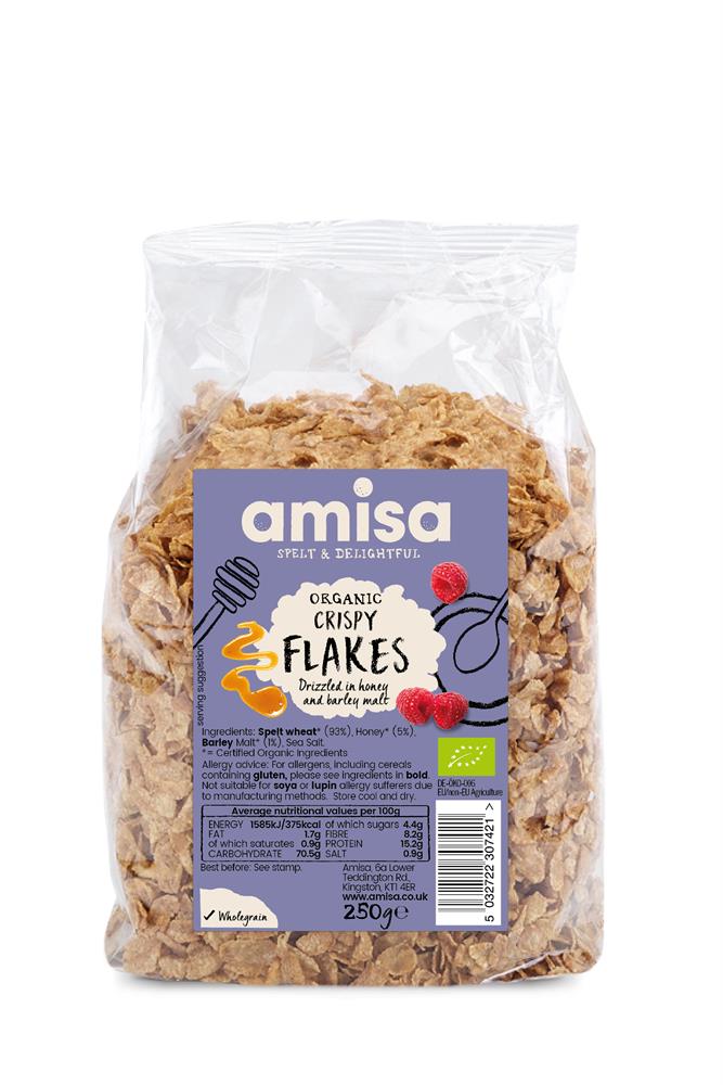 Organic Crispy Spelt Flakes (Pack of 2)