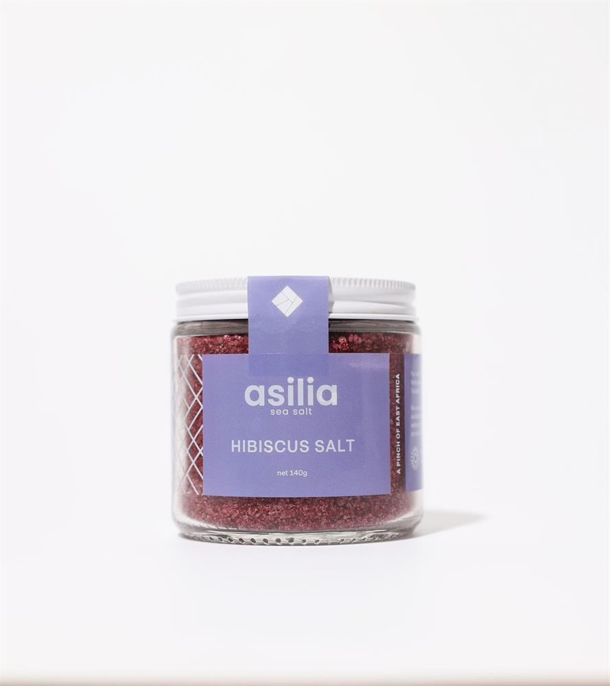 Flavourful Hibiscus Salt | Sea Salt Mixed with Organic Hibiscus 140g