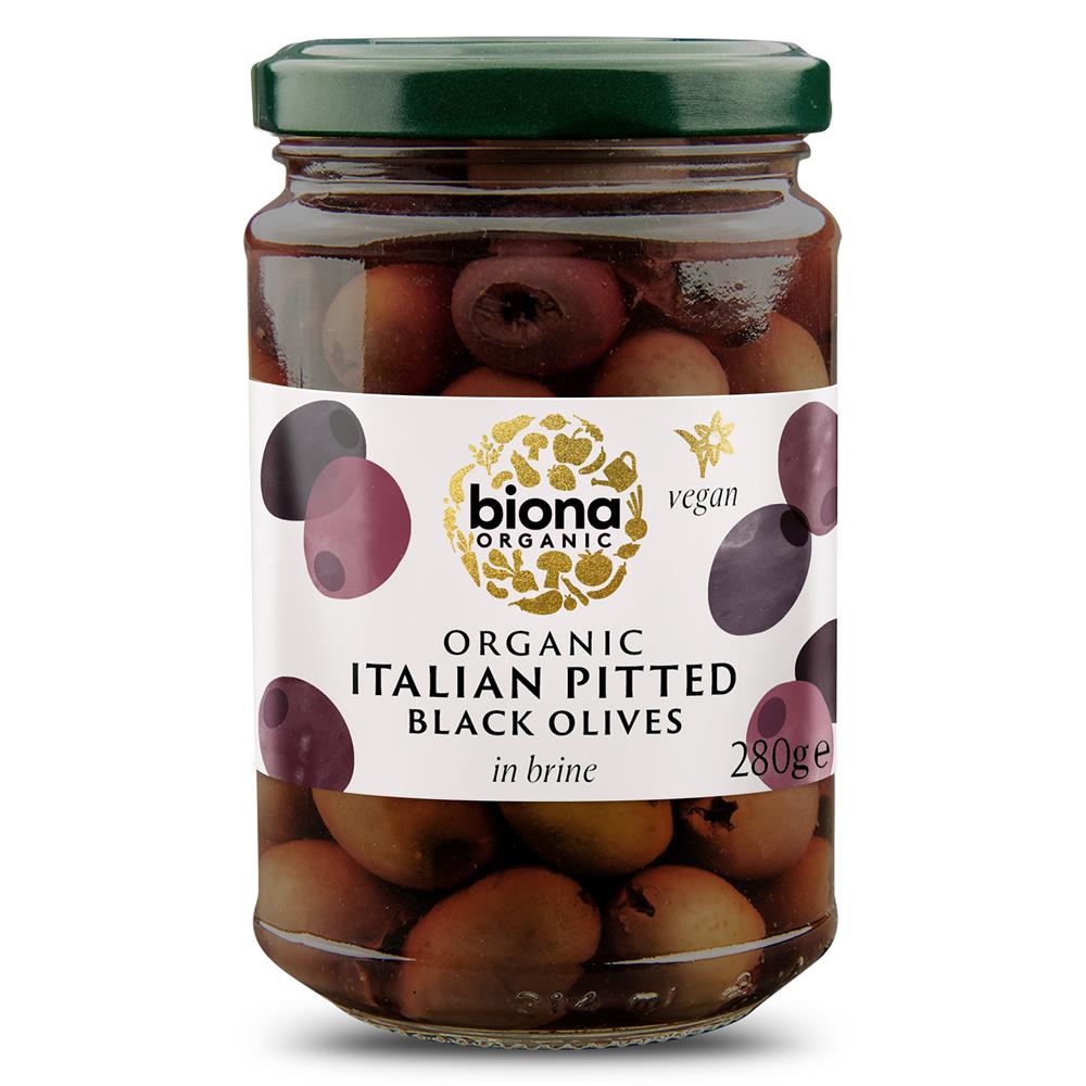 Organic Pitted Black Olives