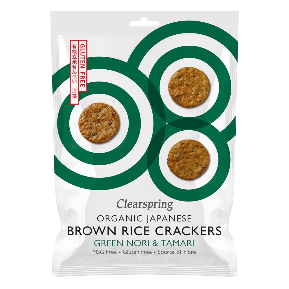 Org Brown Rice Crackers Nori