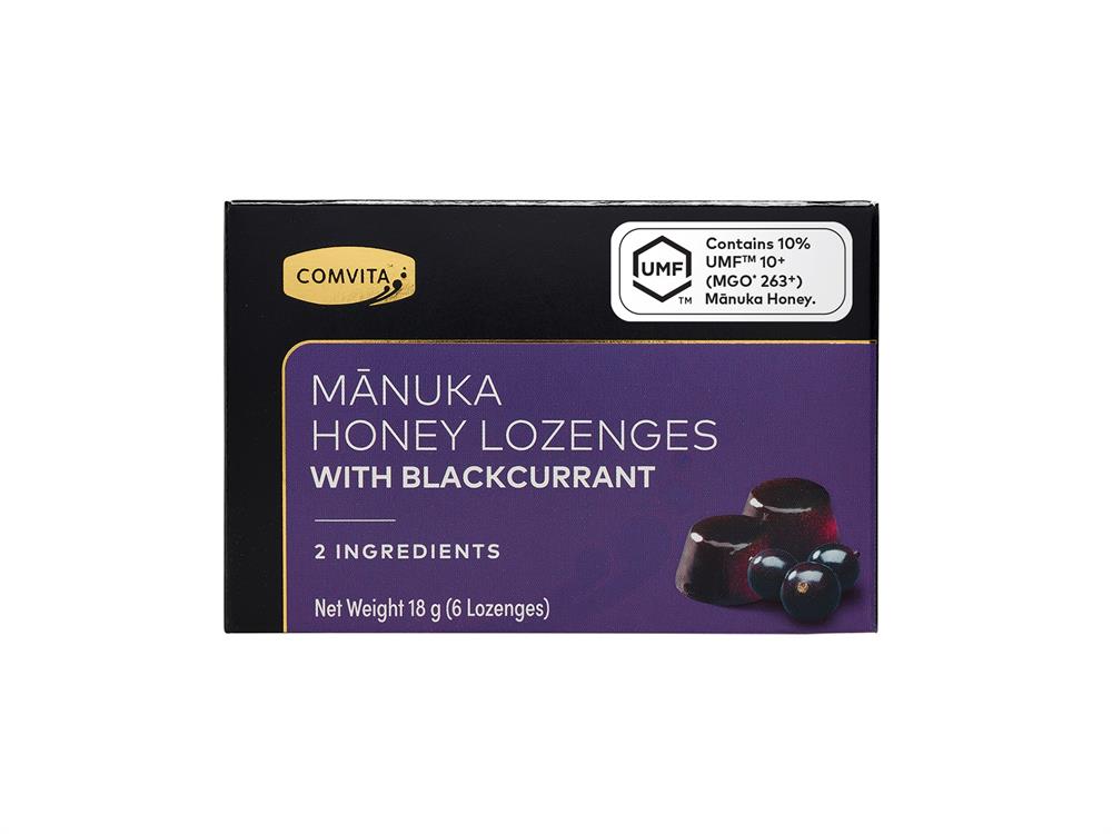 Manuka Honey Lozenges With Blackcurrant UMF10+ 18G