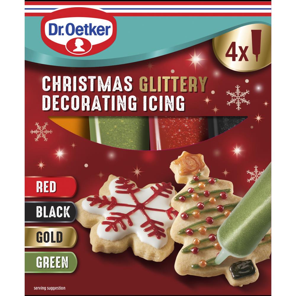 Glittery Xmas Decorating Icing 76g