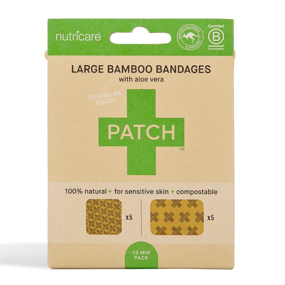 Patch Large Plasters with coconut oil