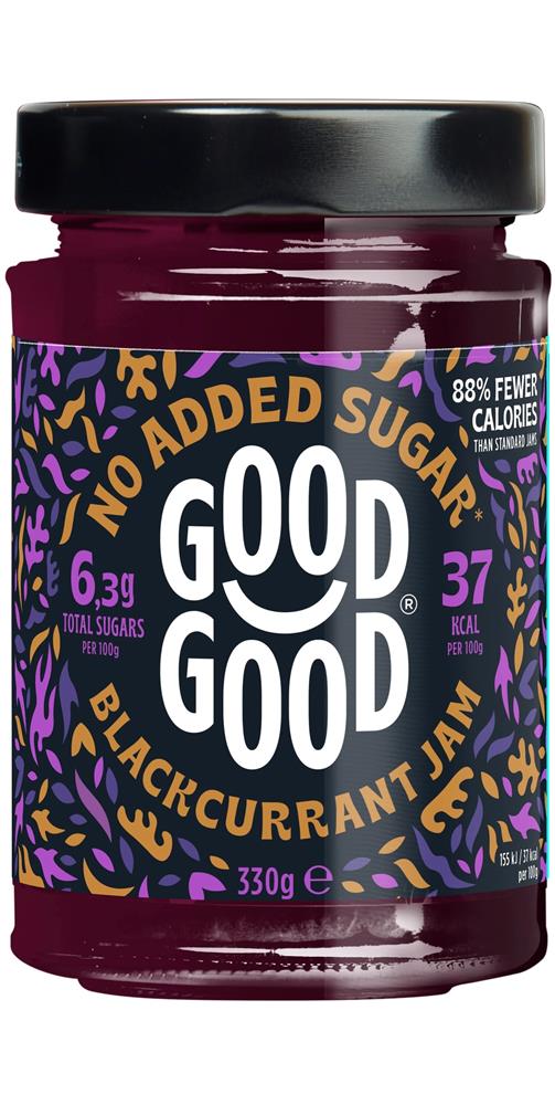 Blackcurrant Jam 330g - No Added Sugar