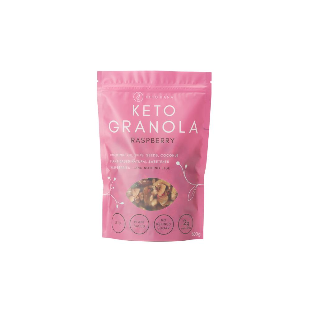 Raspberry Keto Granola