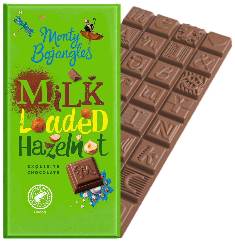 RFA MILK Loaded Hazelnut Premium Chocolate Bar 150g