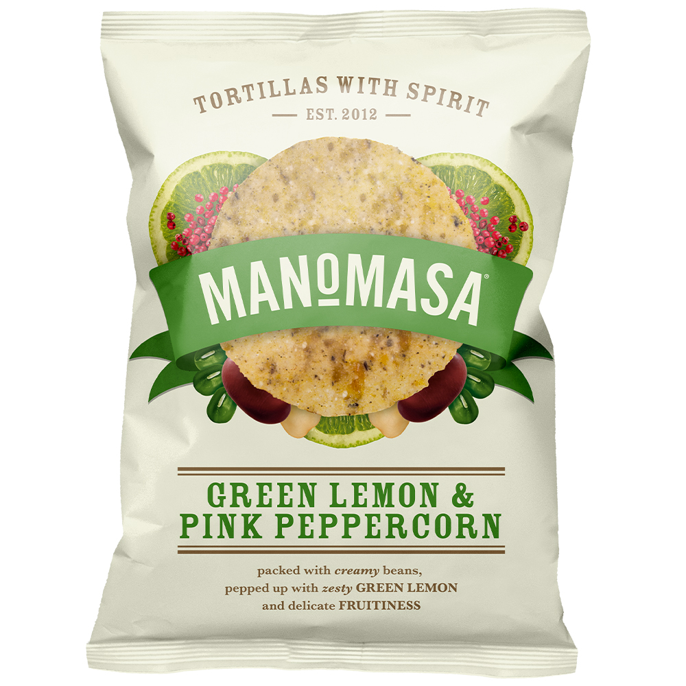 Green Lemon & Pink Peppercorn Tortillas 140g