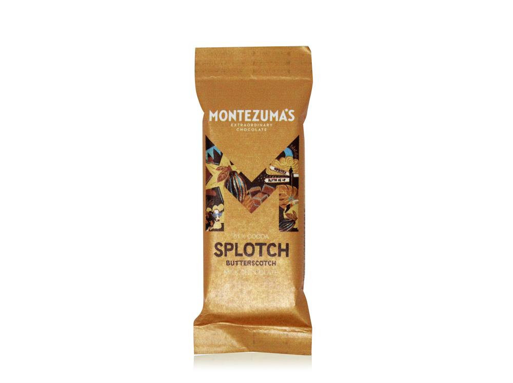 Organic 54% Milk Chocolate with Butterscotch Mini Bar 25g