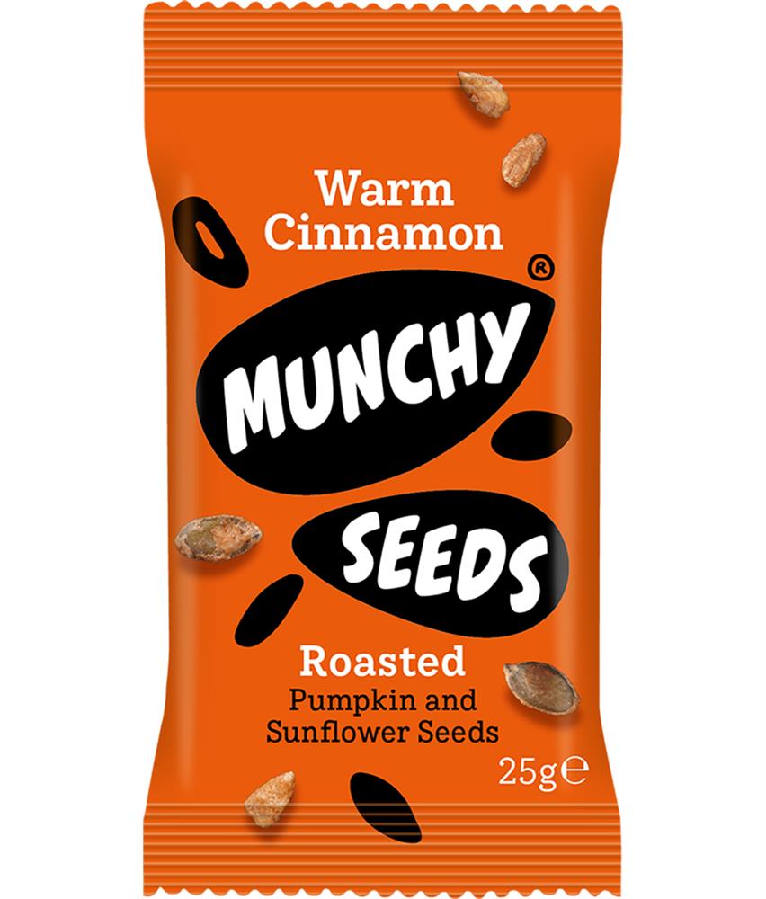 Munchy Seeds Warm Cinnamon 25g (Pack of 12)