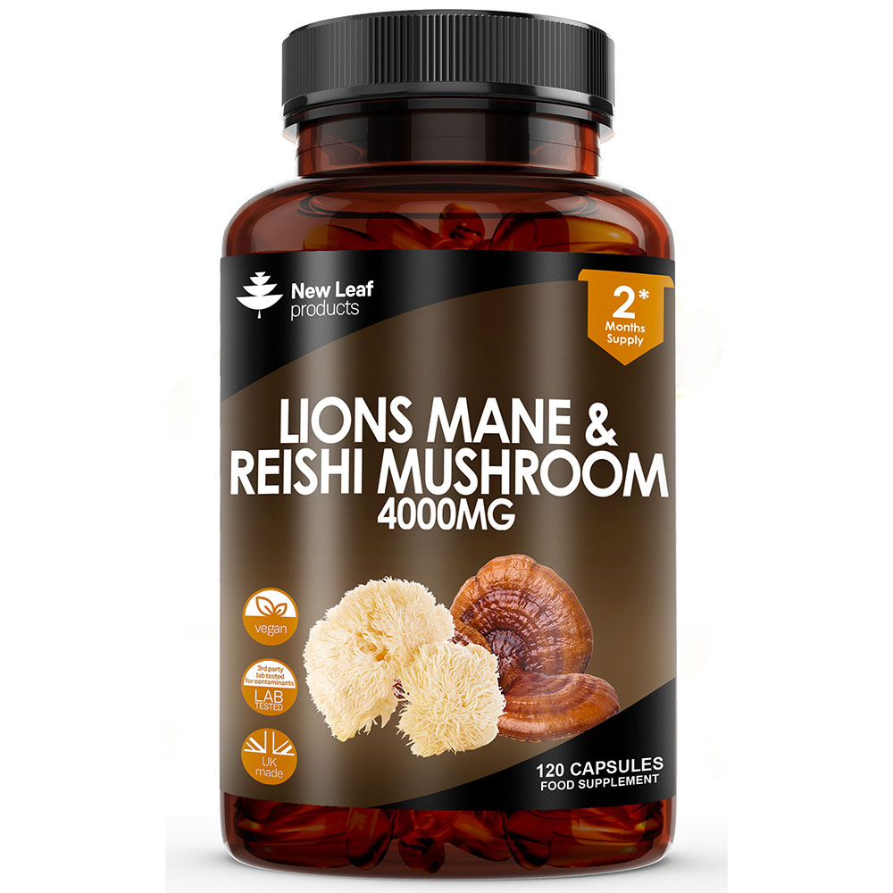 Lions Mane & Reishi Mushroom 120 Vegan Capsules