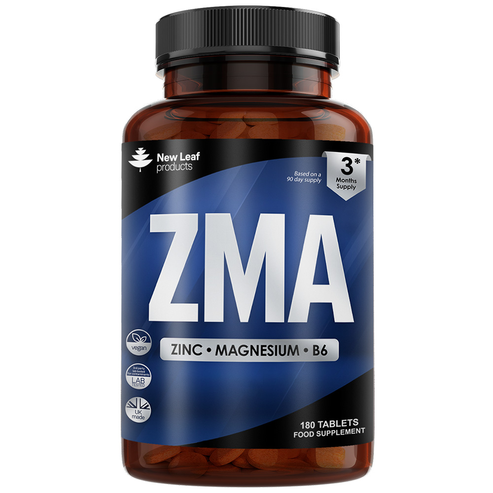 Zinc Magnesium B6 Testosterone & Sleep Support 180 Vegan Capsules