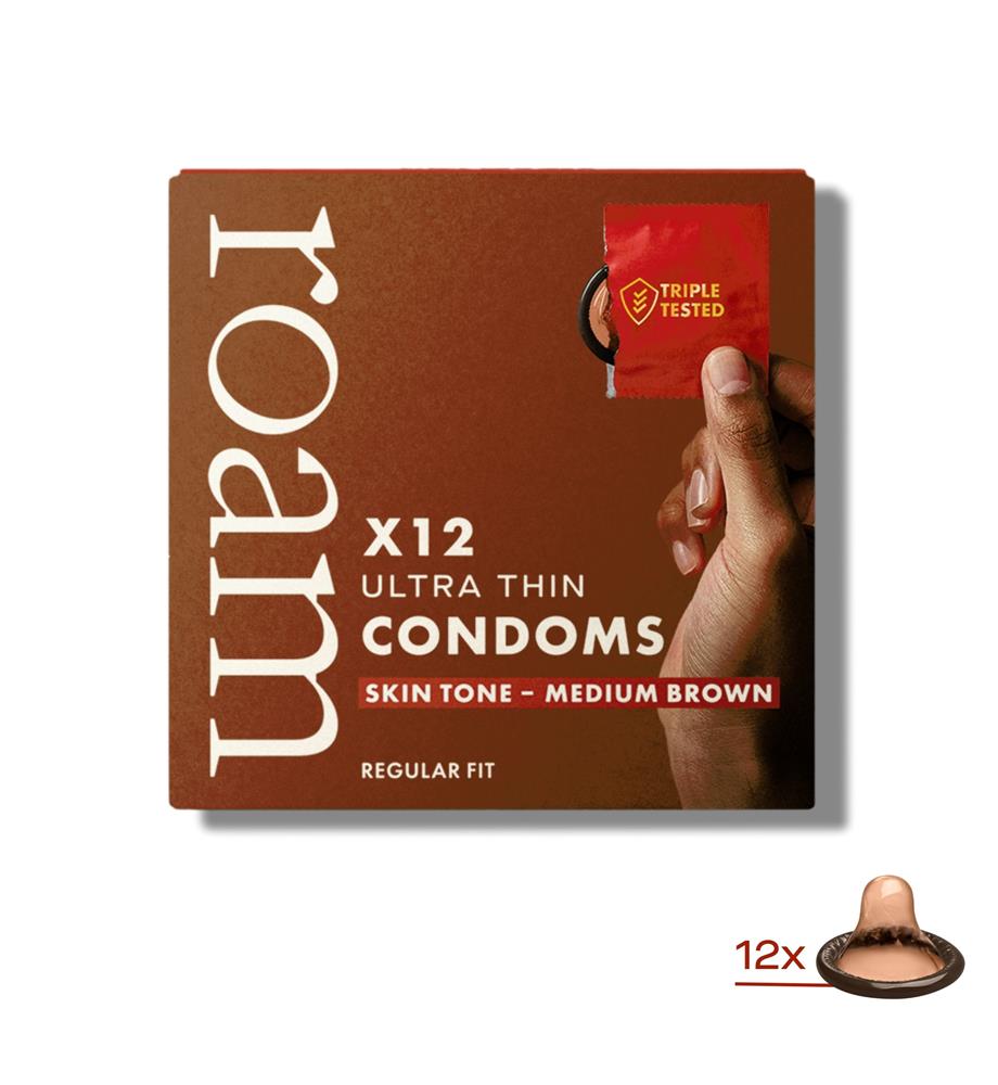 Skin Tone Condoms Medium Brown