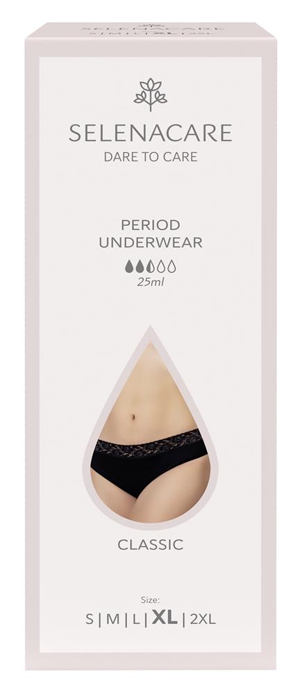 Menstrual undies CLASSIC Black Size XL