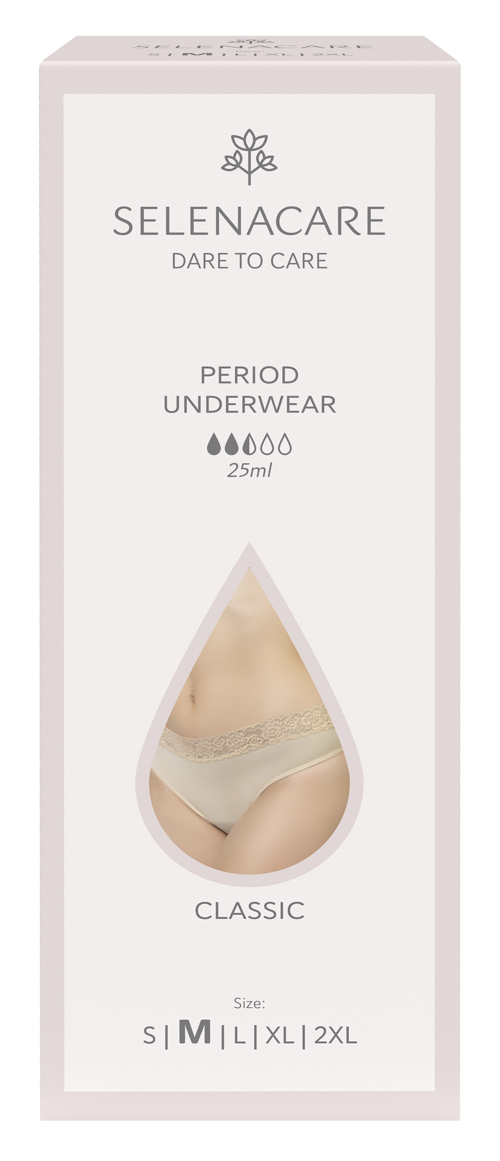 Menstrual undies CLASSIC Nude Size M