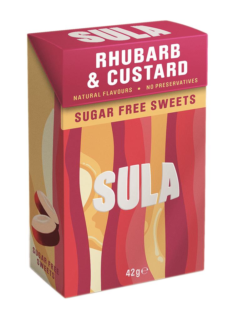 Rhubarb & Custard Sweets Sugar Free 42g