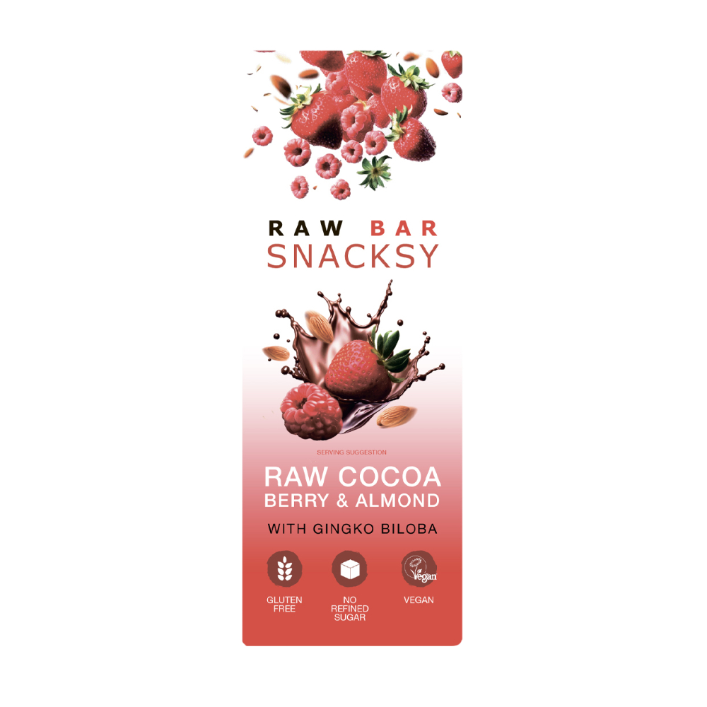 Raw Chocolate Alternative Berry & Almond Bar 40g