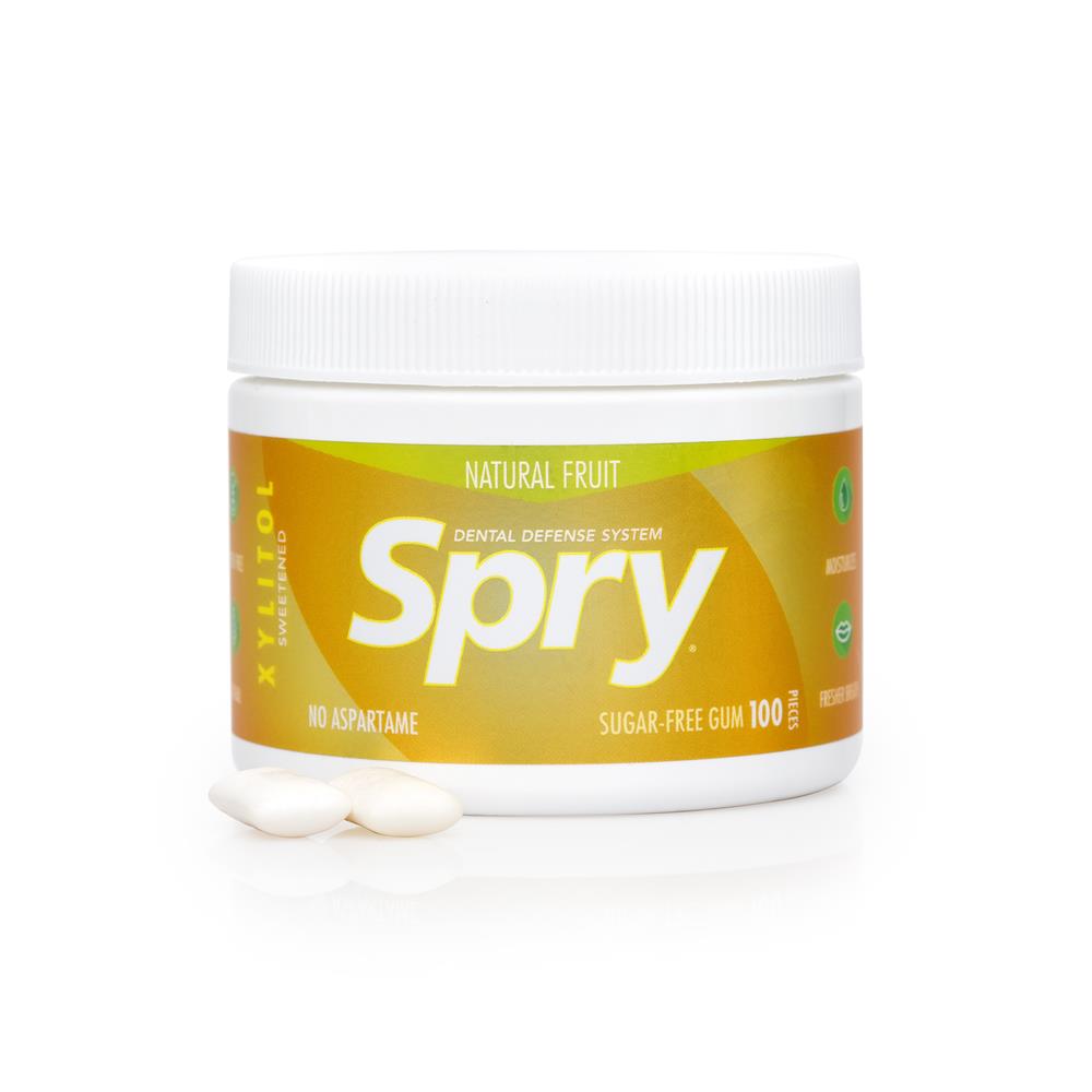 Spry Nat Fruit Xylitol Gum 100