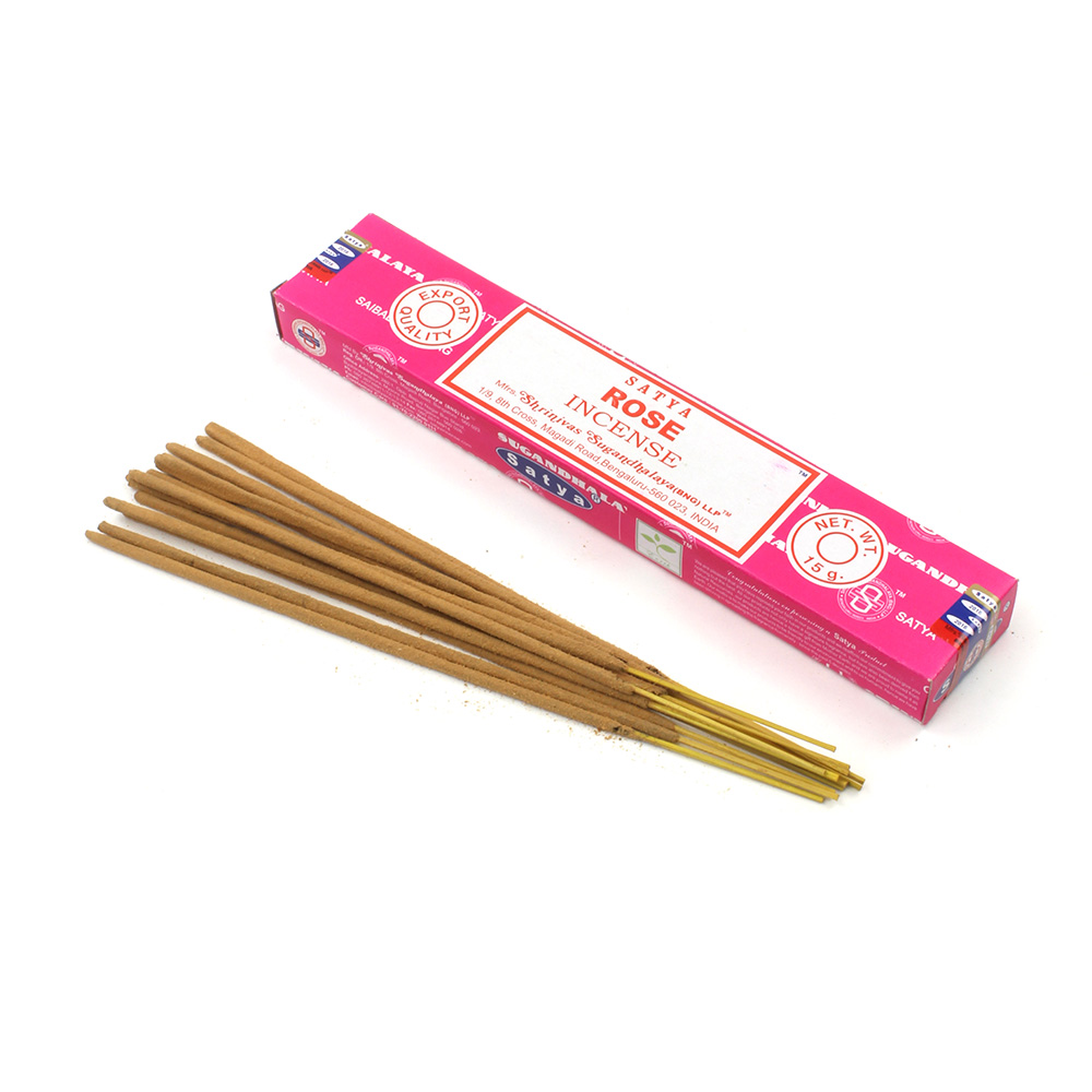 Rose Incense sticks 15g Pack.