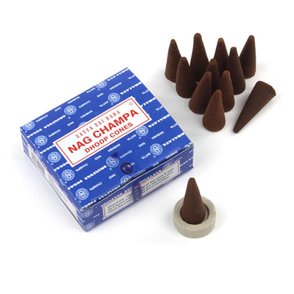 Nag Champa Incense Cones 15g Pack.