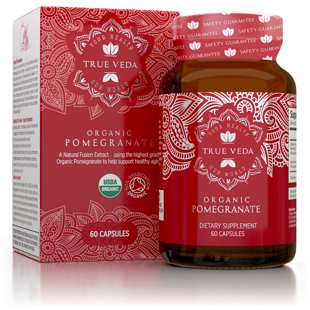 Pomegranate: Organic Natural Vegan Ethical Non-GMO 60 capsules