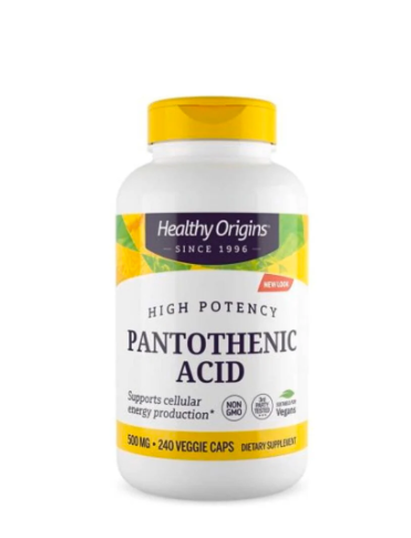 Pantothenic Acid 500mg - 240 Capsules